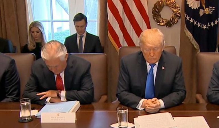 Trump Brings Back White House Bible Study!  Liberals Furious.