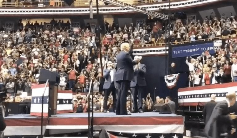 WATCH:  President Trump Takes The Stage With Lee Greenwood Singing “God Bless The USA”