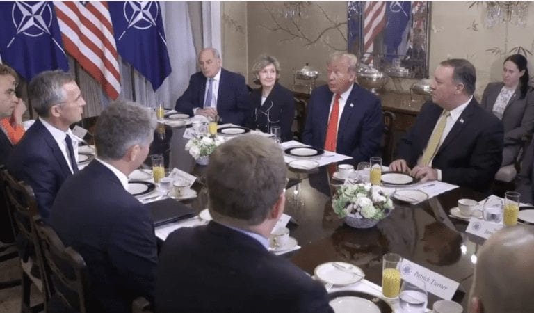 WATCH:  Trump Grills NATO Right To Their Face!