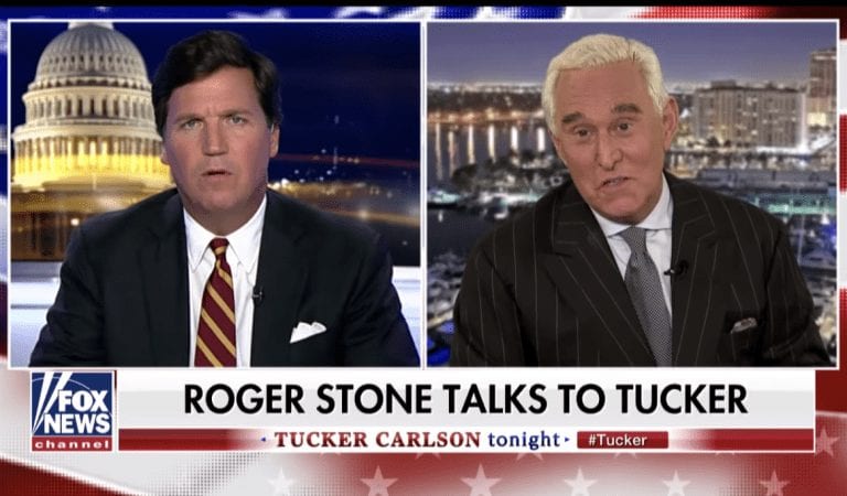 Sparks Fly As Roger Stone Goes On Tucker Carlson!