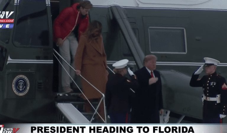 BEAUTIFUL:  First Lady Melania Trump DAZZLES In Camel Coat and Boots!