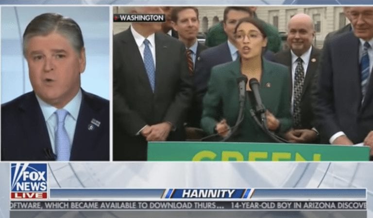 WATCH: Sean Hannity Just EVISCERATED Ocasio-Cortez and her Green New Deal!