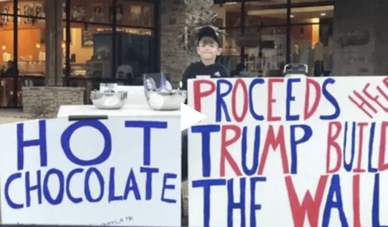 SICK & SAD: Liberals Attack 7-YR OLD Boy Over His ‘Hot Chocolate Stand’ To Raise Funds For The Wall