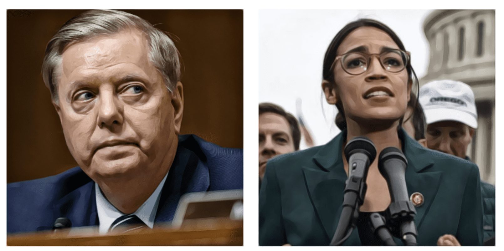 Lindsey Graham Just Wiped The Smile Off AOC’s Face: “Let’s Vote On The New Green ...1610 x 802