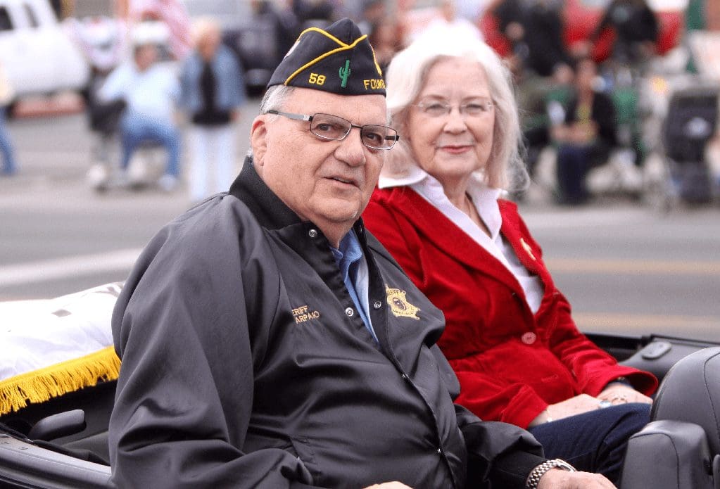 Former Sheriff Joe Arpaio and his wife Ava Arpaio