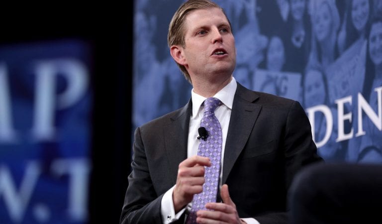 JUSTICE SERVED:  Eric Trump Says He Will Be Suing MSNBC!