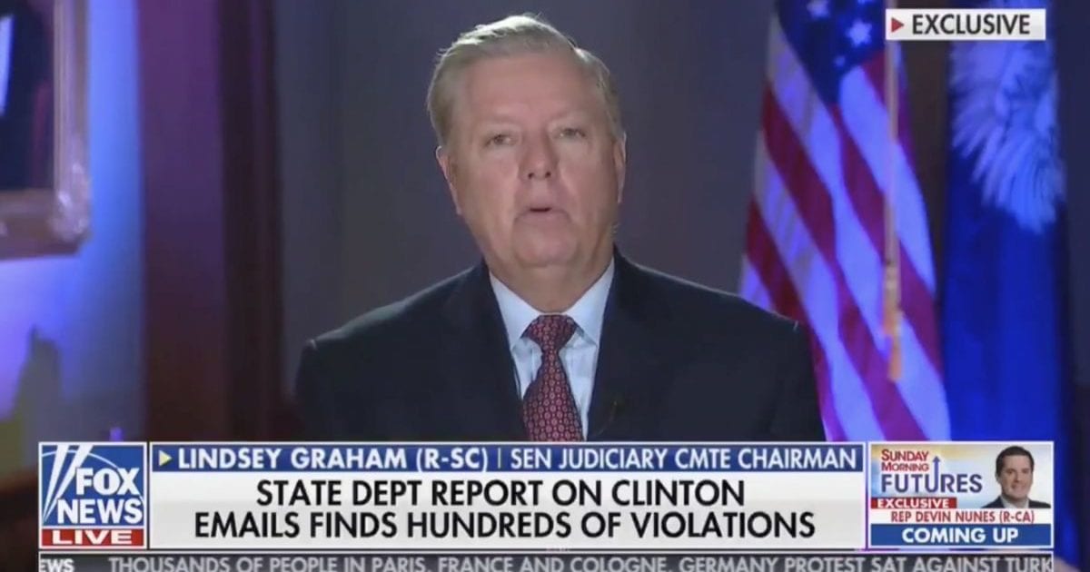 Lindsey Graham: It's Time For The Democrats To Be Investigated!