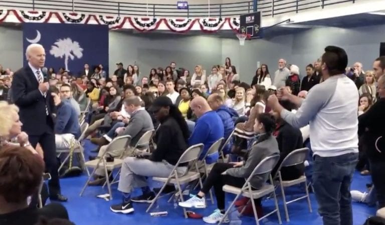 Frustrated Joe Biden Tells Protestor At His Rally:  “You Should Vote For Trump”