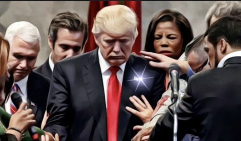 Christian Leaders Visit White House To Pray For President Trump