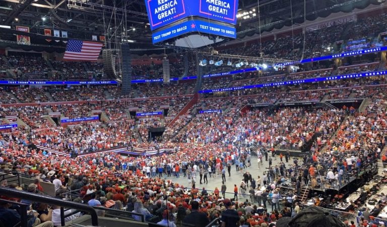 Electric Atmosphere In Florida As Capacity Crowd Awaits President Trump!