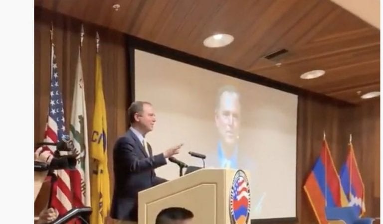 Adam Schiff Heckled and Called a LIAR By Anti-Impeachment Protestors at California Event