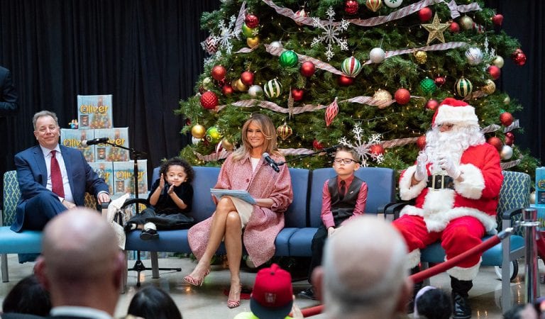 Melania Spreads Christmas Joy With Visit To Children’s Hospital