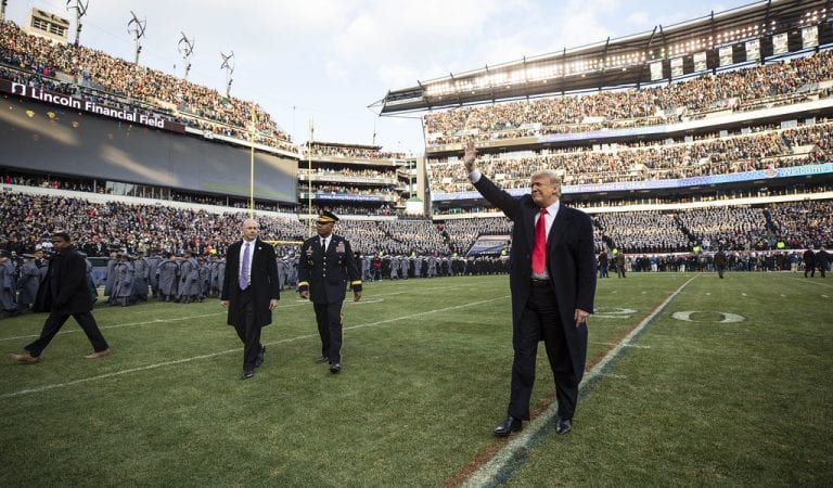 President Trump Greeted By Thunderous Applause & Cheers From Huge Crowd At Army-Navy Football Game