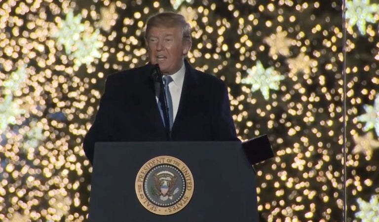 President Trump Honors Jesus Christ In Speech Lighting The Christmas Tree