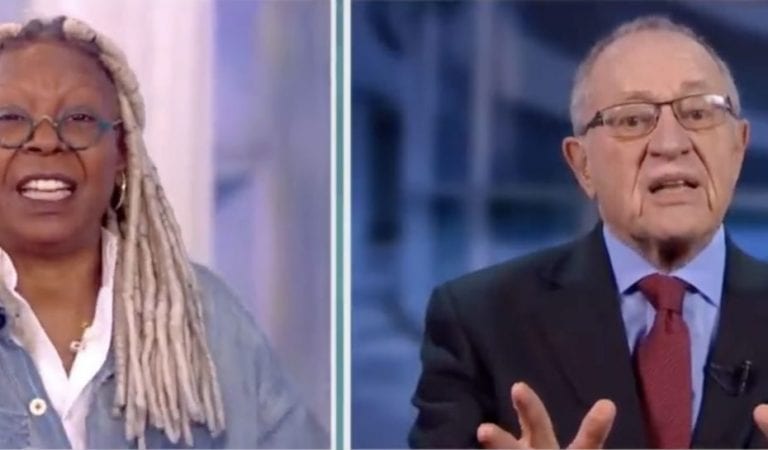 Alan Dershowitz Cut Off By Goldberg and Behar As He Defends President Trump