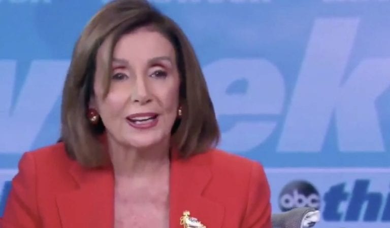Nancy Pelosi:  One Way Or Another Donald Trump Will Be Removed From The White House