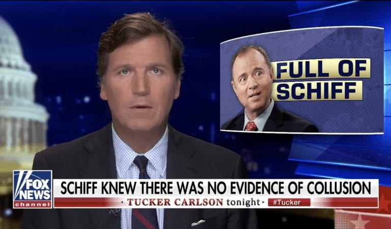 Tucker Carlson Calls for “Sociopath” Schiff to Resign Over Russia Investigation in Fiery Monologue