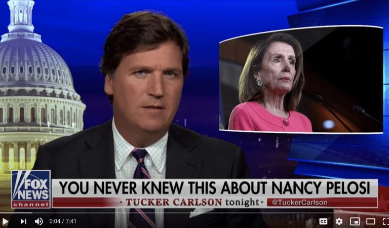 Tucker Carlson Fires Back at Pelosi Fat-Shaming Trump: “People with Glass Faces Should Not Throw Stones”