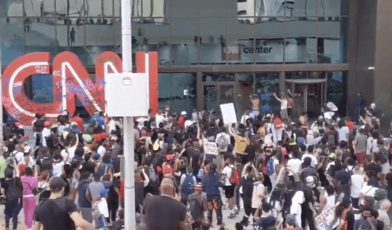 CNN Headquarters Vandalized, Destroyed By Rioters In Atlanta As George Floyd “Protests” Spread