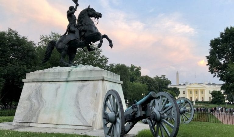 Four Charged For Attempting to Tear Down Andrew Jackson Statue