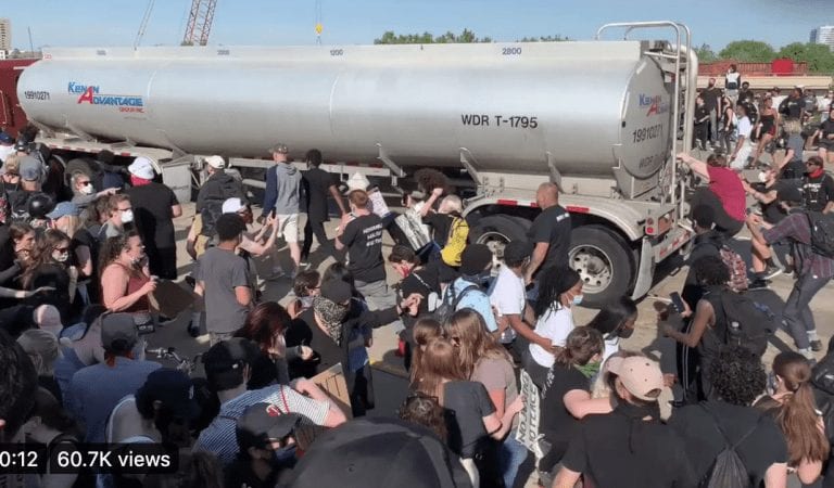 BREAKING: Semi Truck Plows Thru Protesters; Investigation Says He Did NOT Target Protesters