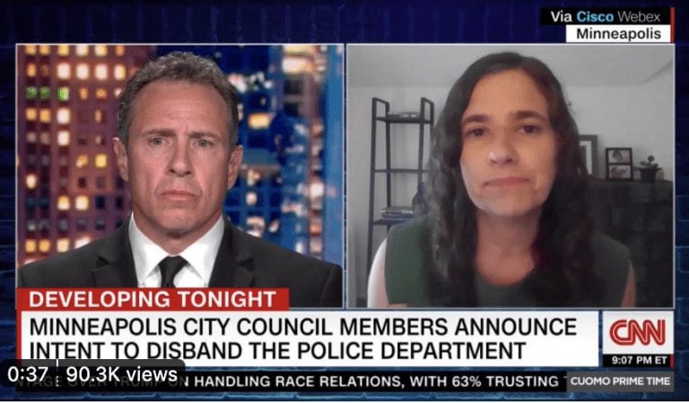 CNN Interview: Minneapolis City Council President Lisa Bender Says “Police Free Society” Is The Goal