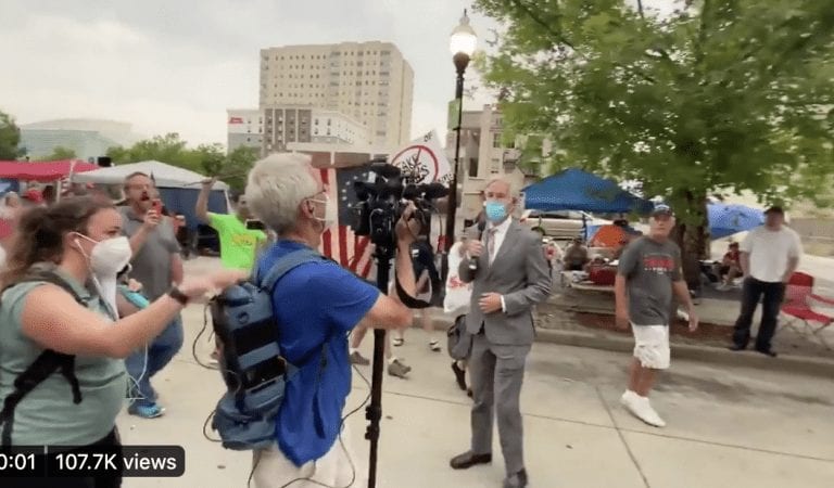 Trump Supporters Boo CNN Live On-Air in Line for Tulsa MAGA Rally