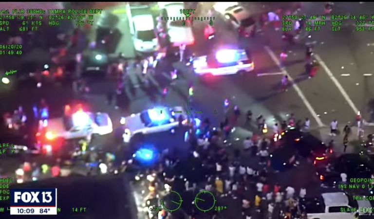 Tampa Police Ambushed by Hundreds After FAKE 911 Call, Chief Says