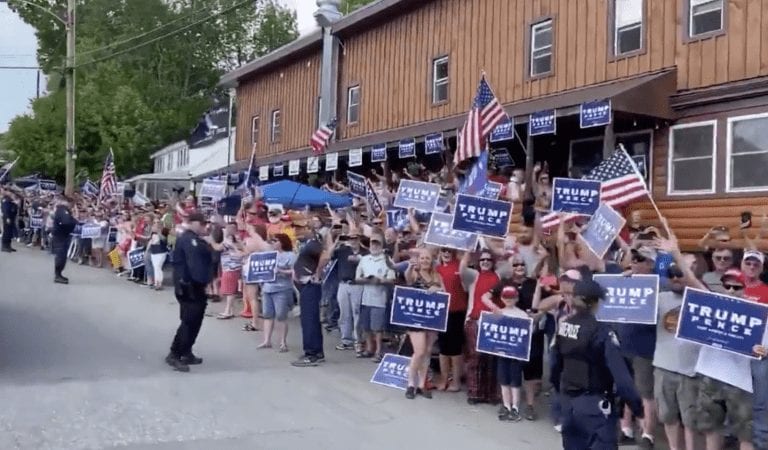 Huge Crowd Welcomes President Trump As He Visits Maine