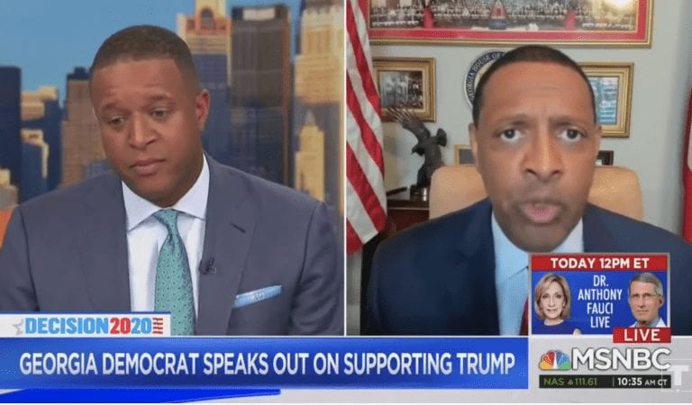 MSNBC Host Asks Black Trump Supporter Rep. Vernon Jones if He’s PAID to Support Trump