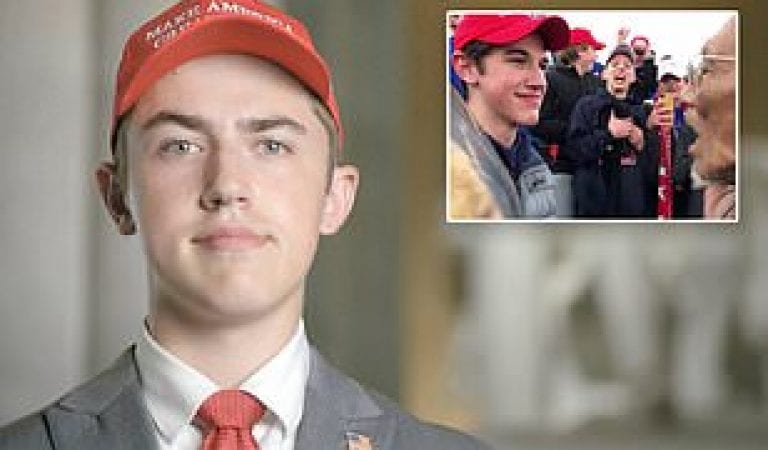 Watch: Nick Sandmann Proudly Concludes His Speech By Putting On His MAGA Hat