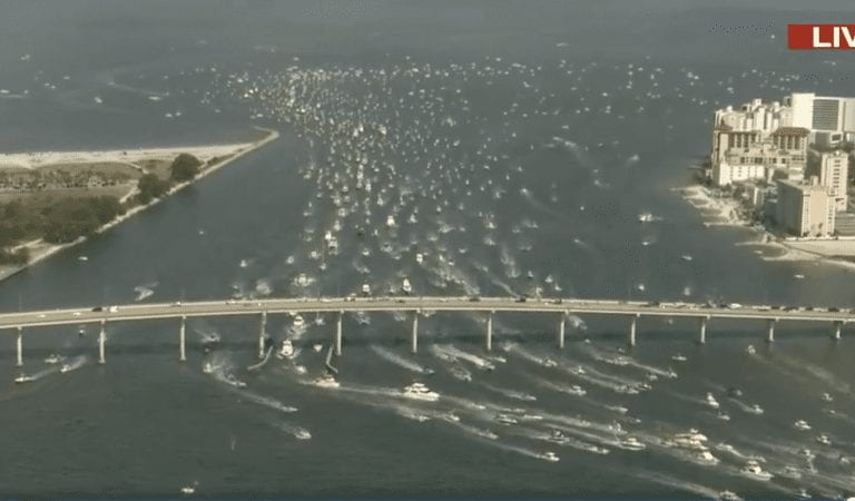Boaters For Trump Attempt World Record For “Miles Long” Parade of Boats For President Trump!