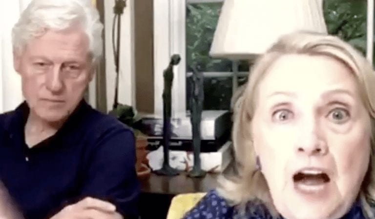 The Look on Bill Clinton’s Face Hilarious Mocked Online as He Listens to Hillary Rant