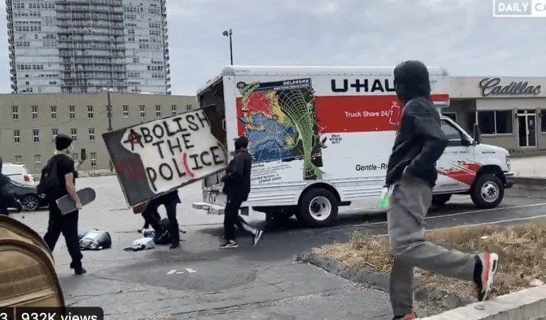 Antifa Arrives in Louisville After Breonna Taylor Decision; U-Haul Riot Truck Unloaded Live on Social Media