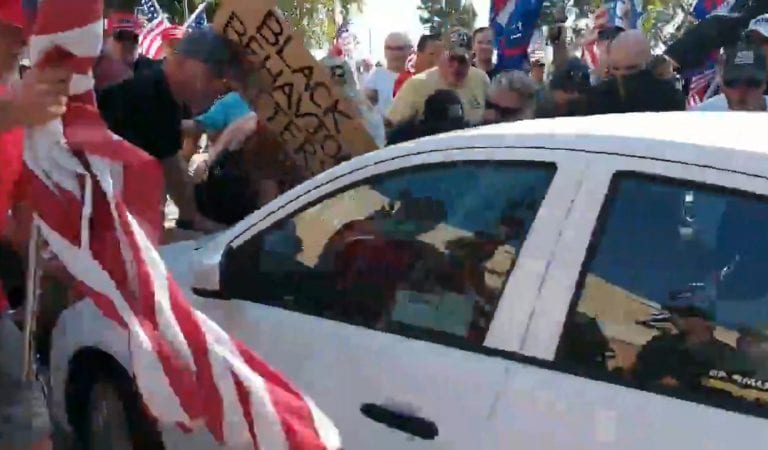Woman Drives Car Through Crowd of Trump Supporters, Charged With Attempted Murder