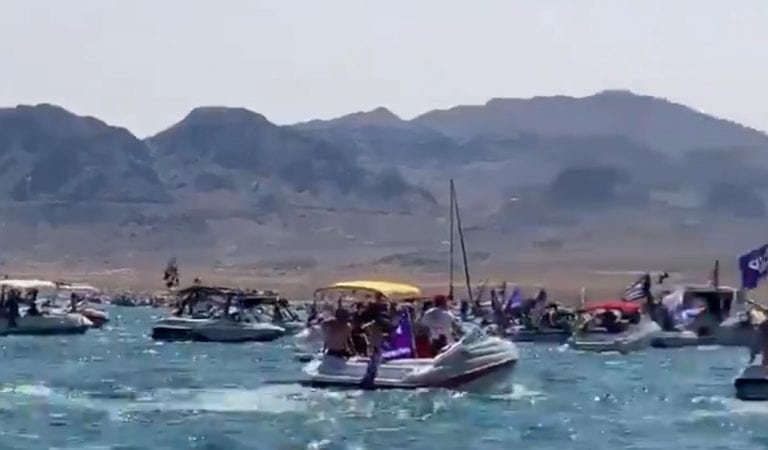 Watch: Hundreds of Trump Supporters Have A Trump Boat Parade on Lake Mead in Nevada