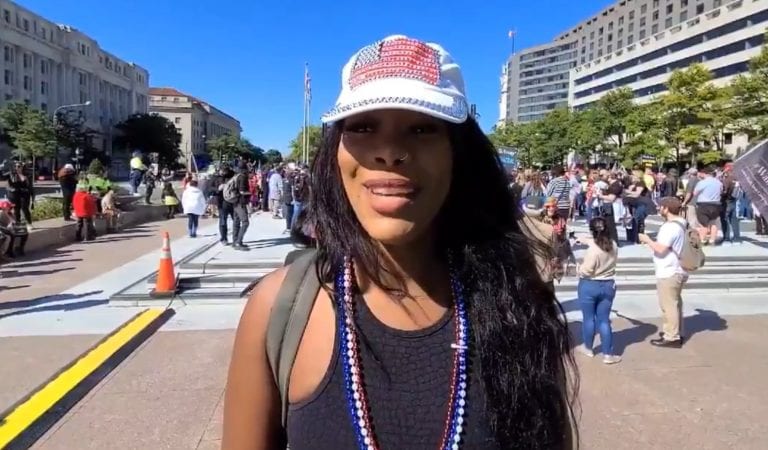 Trump Supporter at DC Rally: “There are Black Conservatives Who Support Trump”