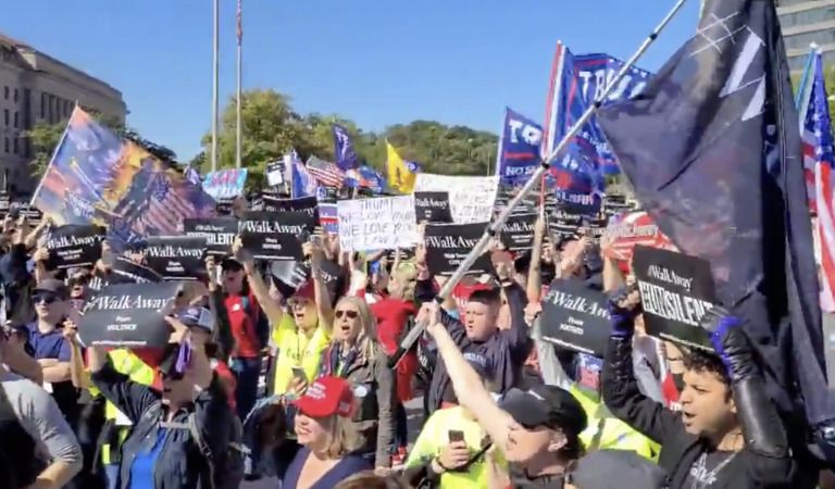 Huge “Walkaway” March In Washington, D.C. “ANTIFA Must Go!”