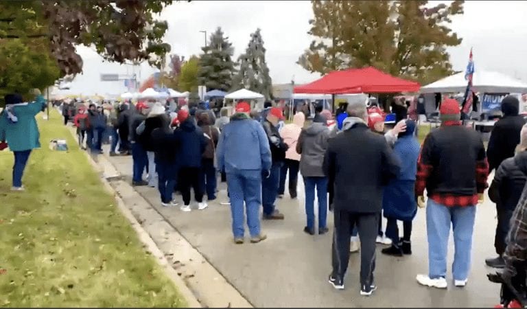 Did Michigan Just Break the Record for the Longest Line for a Trump MAGA Rally?