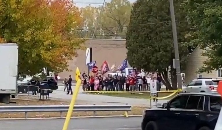Hilarious: Trump Supporters Chant “Four More Years” At  Biden’s Rally In Ohio