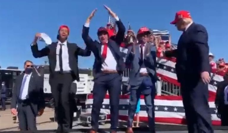 Trump Invites YouTube Stars On Stage To Dance During His Rally In Arizona