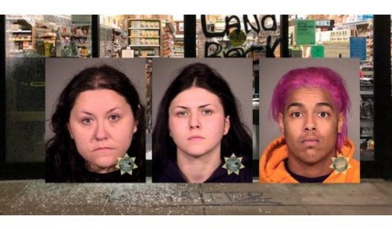 War Memorial in Portland Toppled by Antifa, Three Arrested