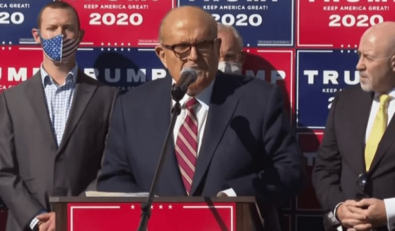 Rudy Giuliani: “There Are Facts Of Fraud In This Election.” Giuliani To File Lawsuit Against Pennsylvania Monday
