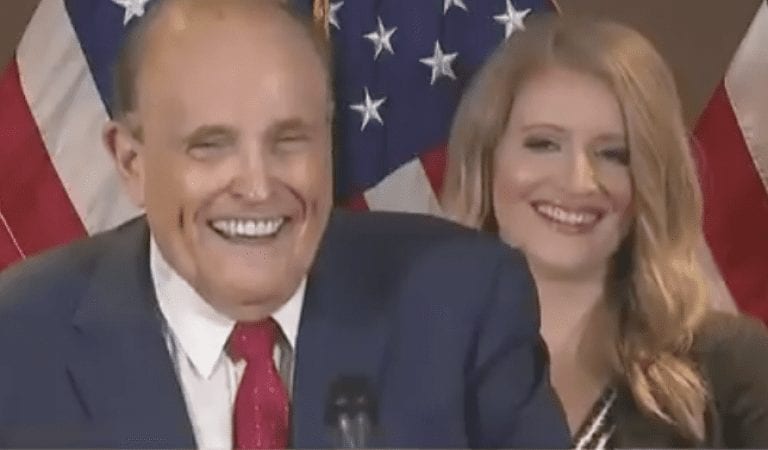 Rudy Giuliani, Press Conference Burst Into Laughter When Journalist Reveals She’s with CNN