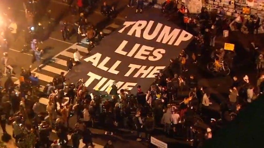 Massive Crowds Of Protestors Are Starting To Show Up Outside Of The White House