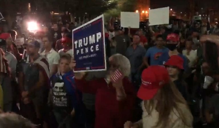 Trump Supporters Protest Outside Arizona Election Center