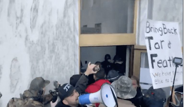 Patriots Storm Oregon Capitol Building: “Arrest Kate Brown!”