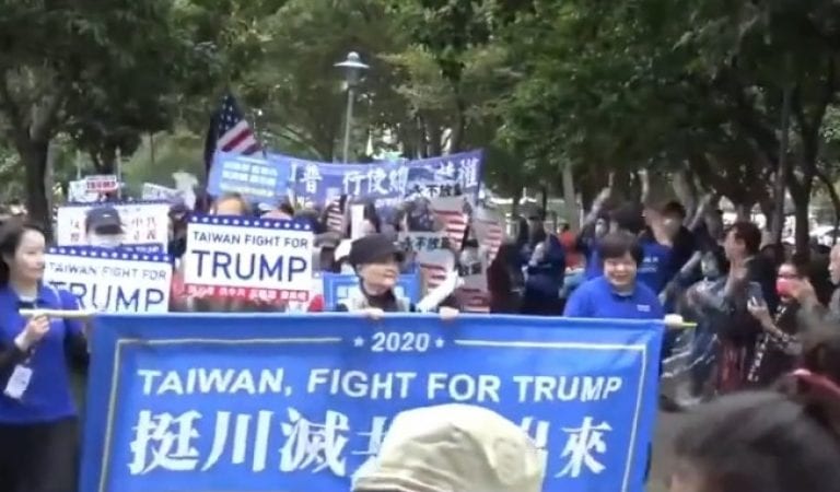 Huge Pro-Trump Rally Held In Taiwan To Protest Communist China