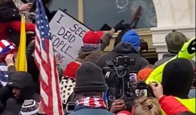 Video Shows Trump Supporters Trying to Stop Rioters From Breaking into Capital Building