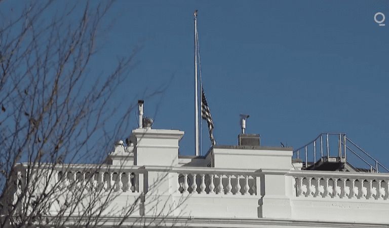 White House Flags Just Lowered To Half Staff
